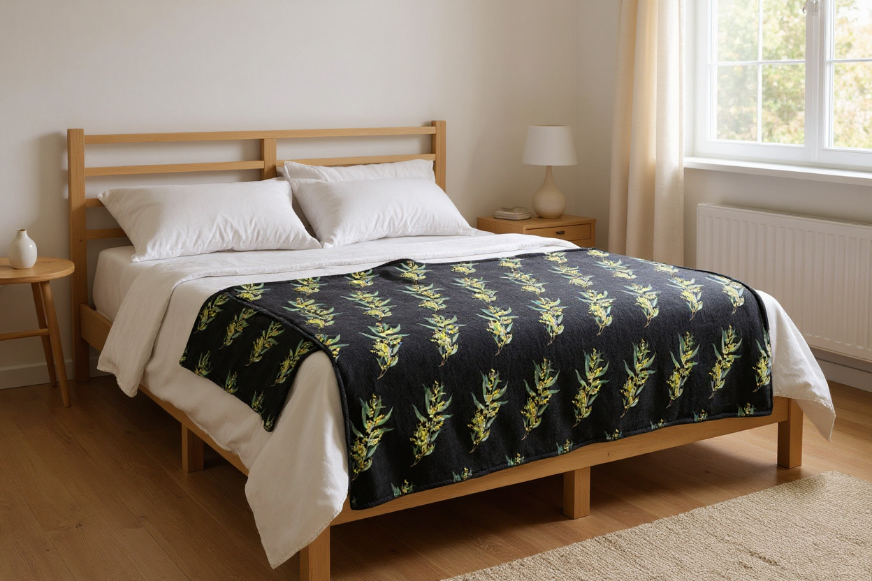 Whispering Wattles Plush Blanket