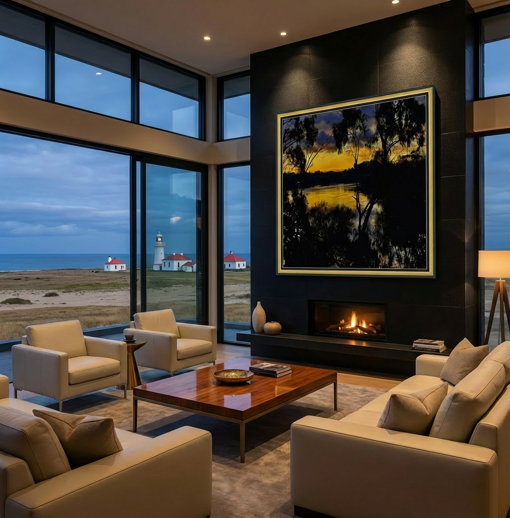 Anembo - Sunset over Kanamaluka (Tamar River)