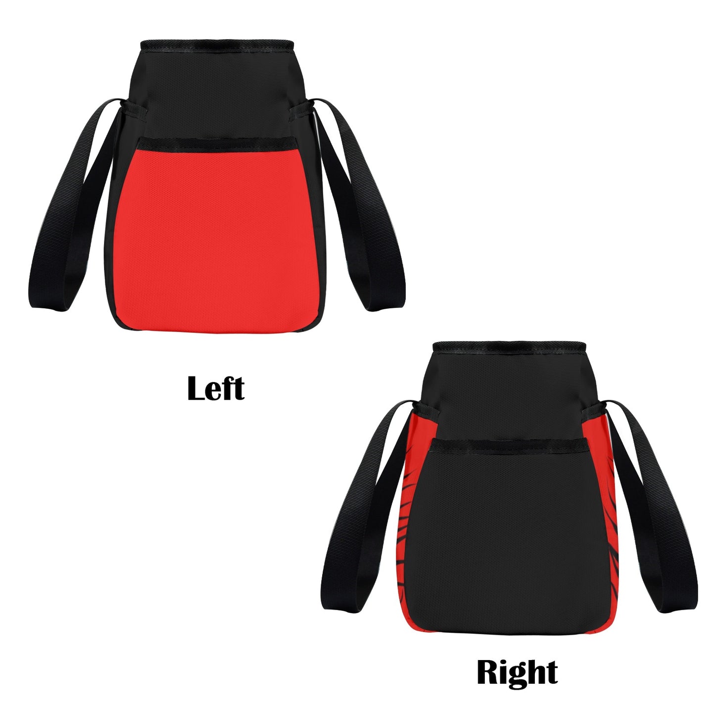 red black palm tote Custom Beach Tote Bag-Large