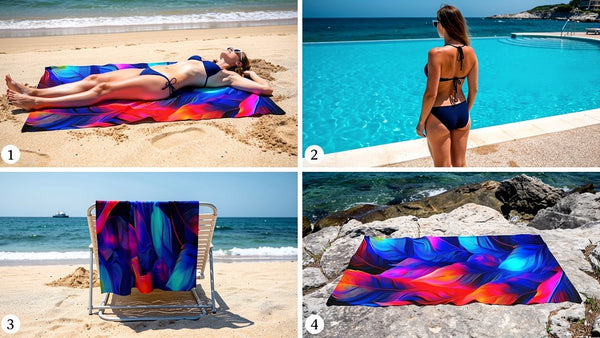 The Feathers Australian Rosella  Beach Towel