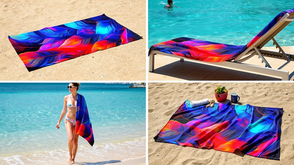 The Feathers Australian Rosella  Beach Towel