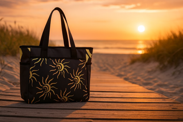 Summer Sun  Beach Tote Bag-Large