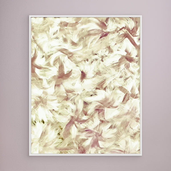 Native Lily plant abstract painting Australian painting print wall art