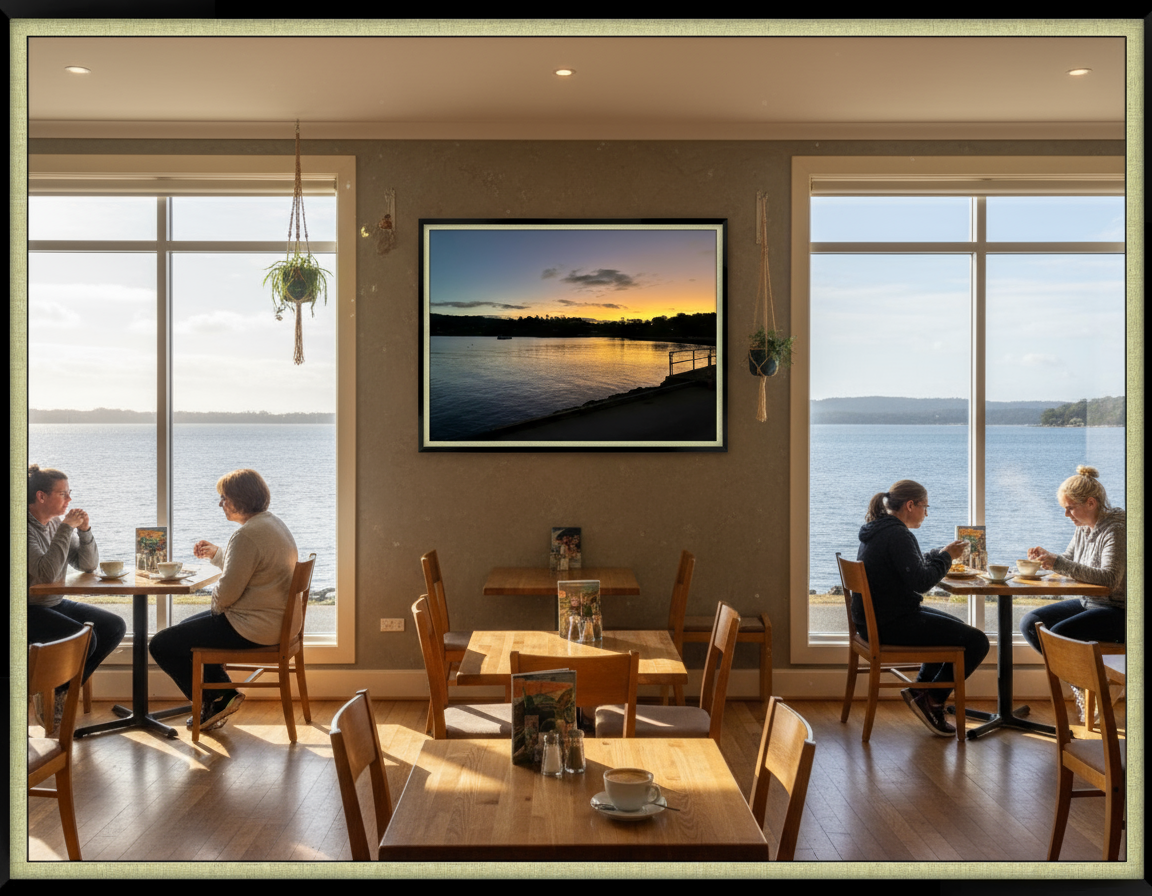 a gravelly dusk framed limited print framed 