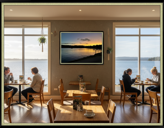 a gravelly dusk framed limited print framed 