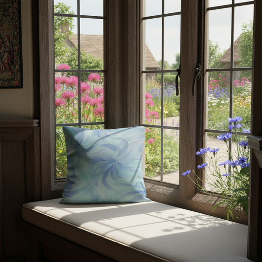 BLUE UNITY THROW PILLOW COVER JetPrint Fulfillment