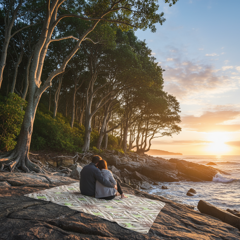 CALOUNDRA BEECH TREES BLANKET InterestPrint