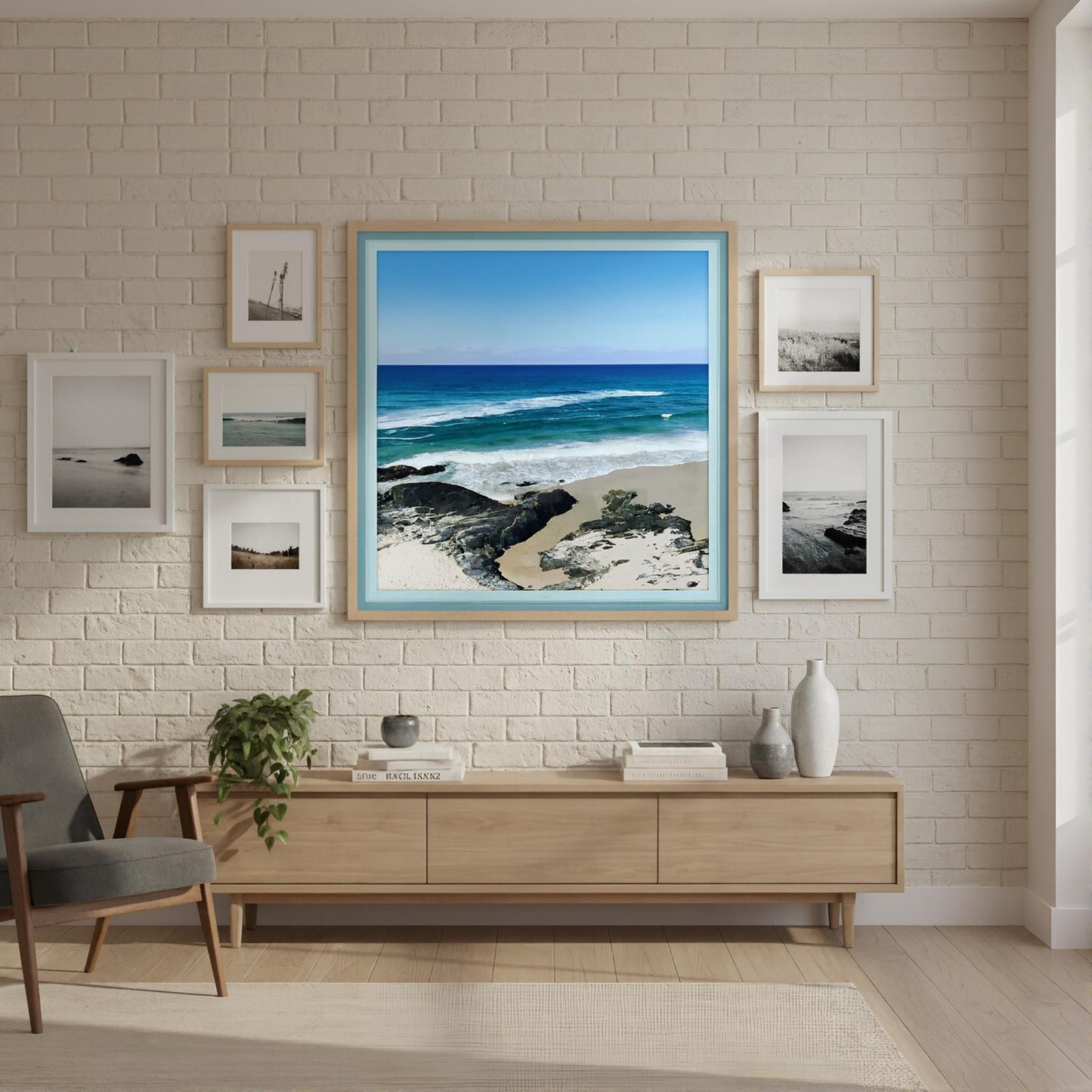 Turn to Blue -framed print