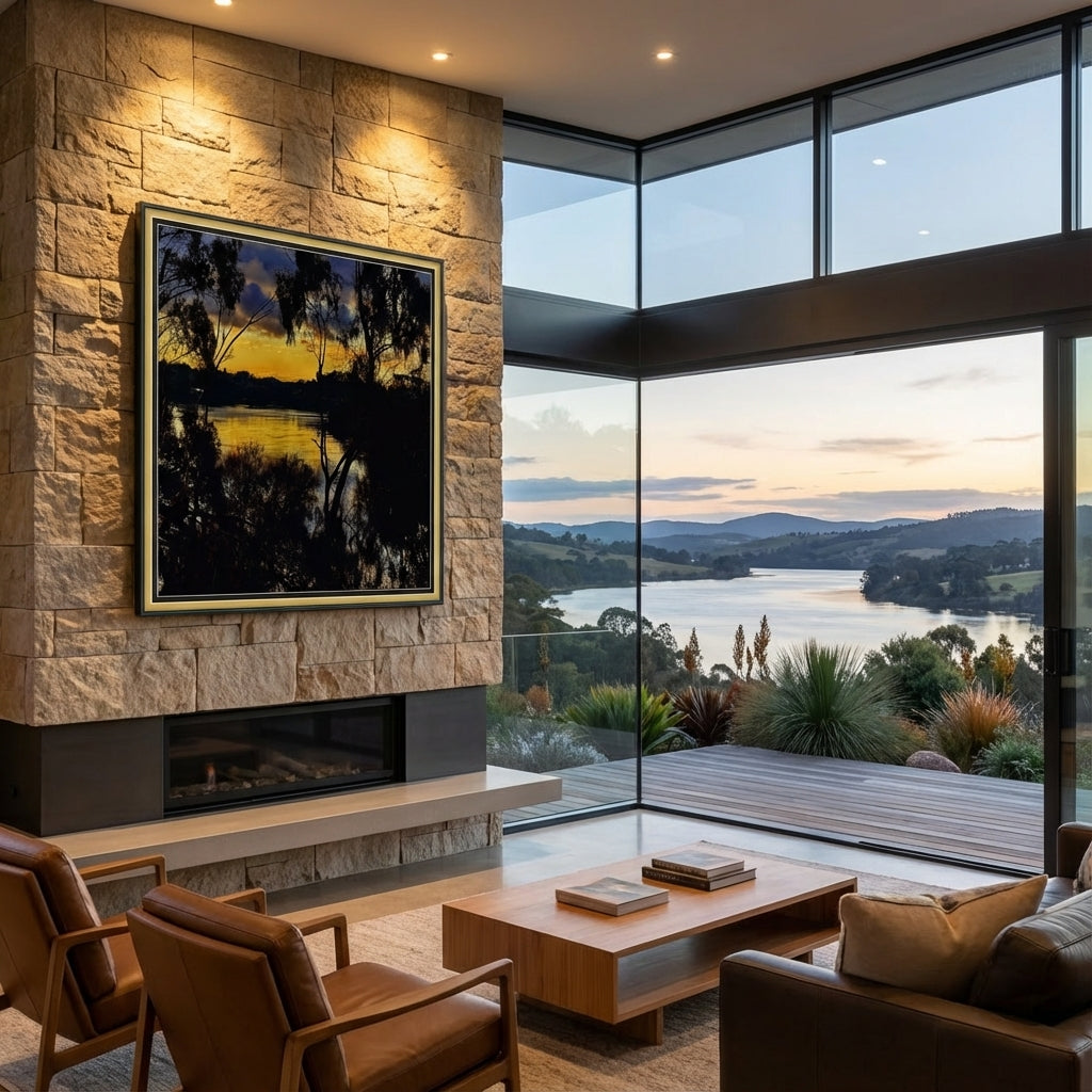 Anembo - Sunset over Kanamaluka (Tamar River)