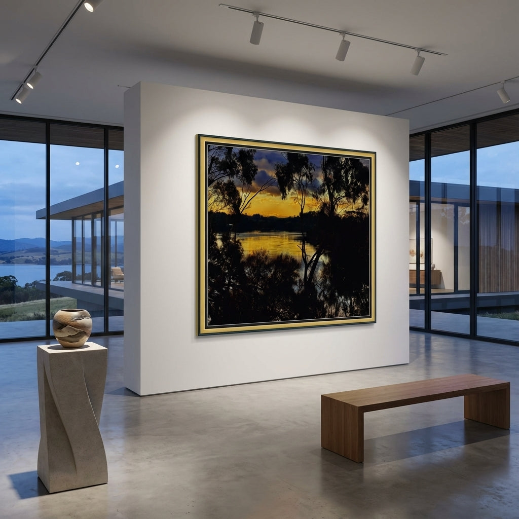 Anembo - Sunset over Kanamaluka (Tamar River)