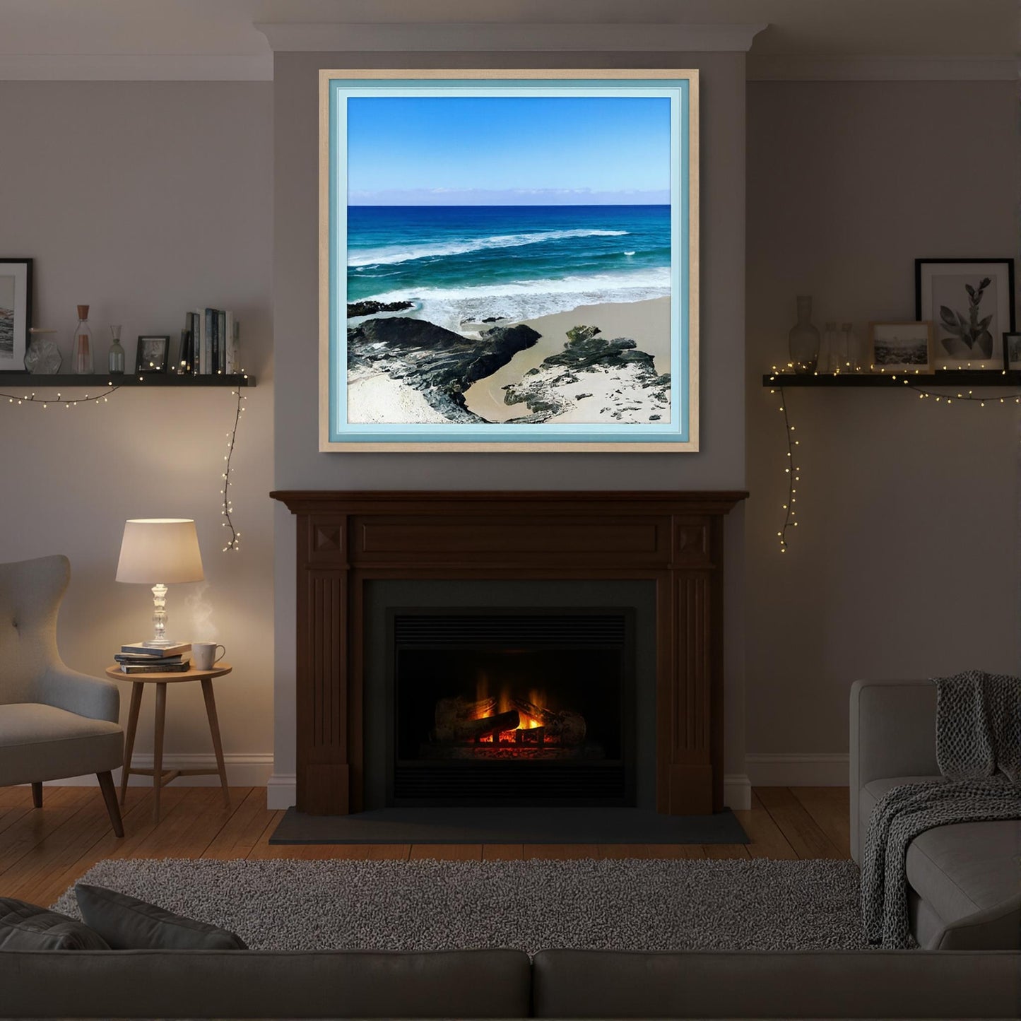 Turn to Blue -framed print