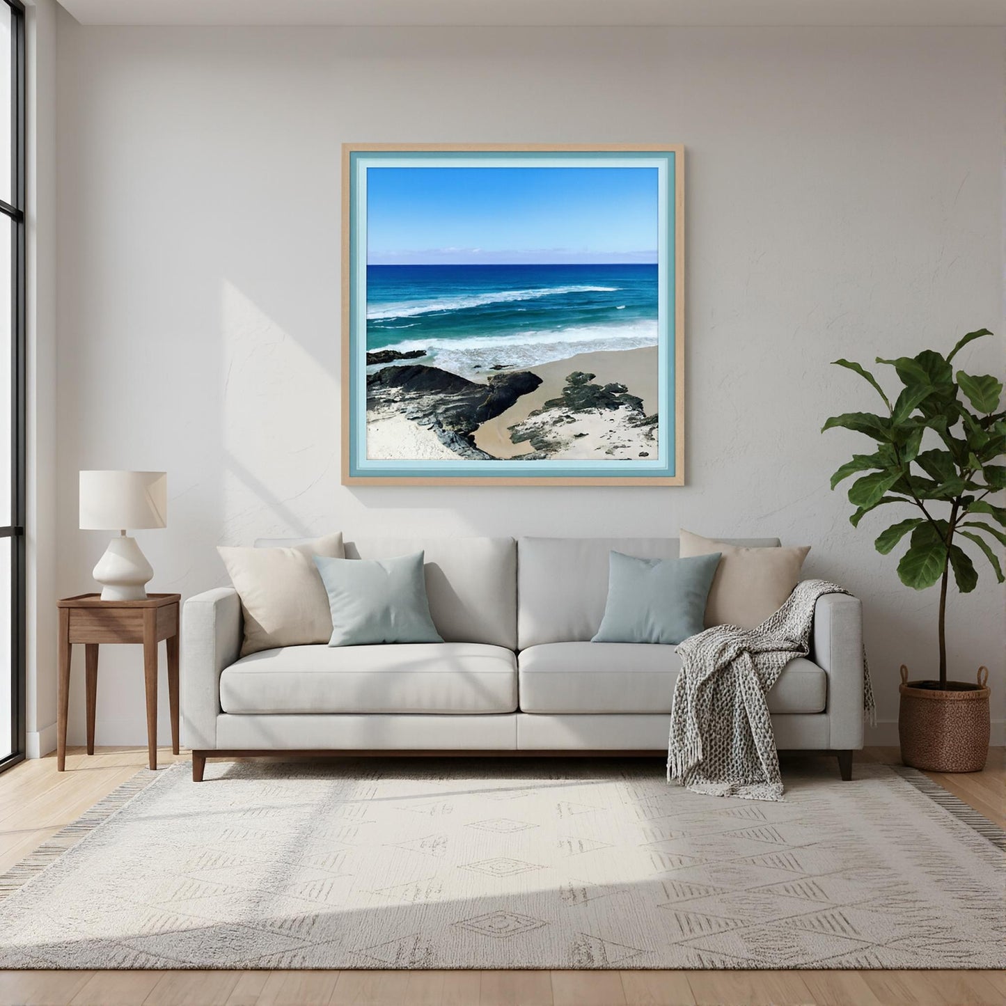 Turn to Blue -framed print