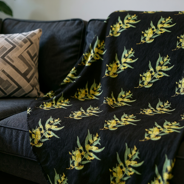 Whispering Wattles Plush Blanket