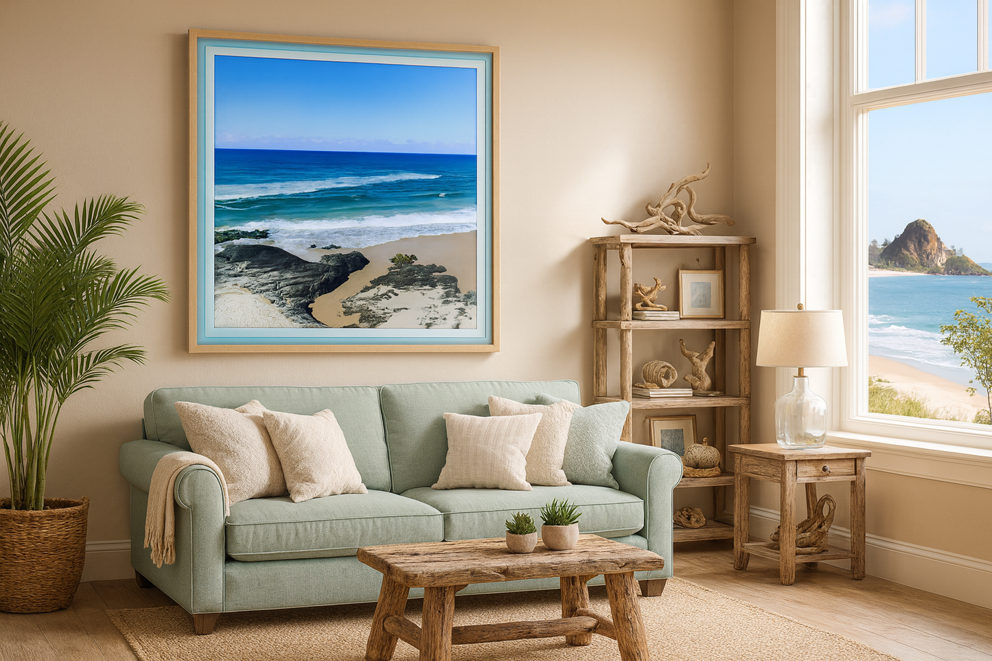 Turn to Blue -framed print