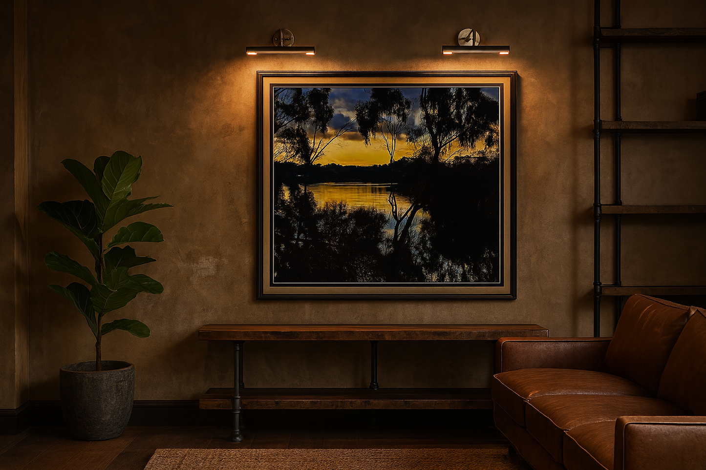 Anembo - Sunset over Kanamaluka (Tamar River)