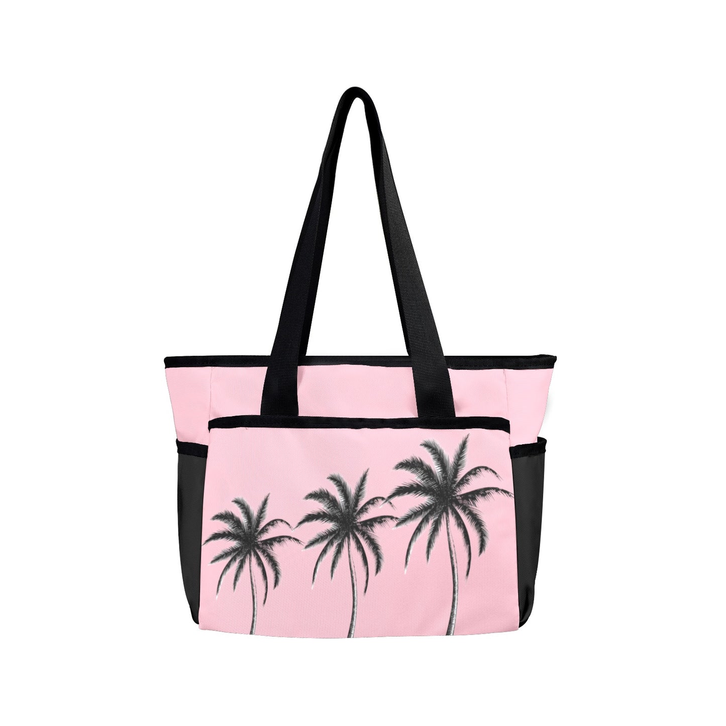 pink palms beach tote bag perfect summer accesssory