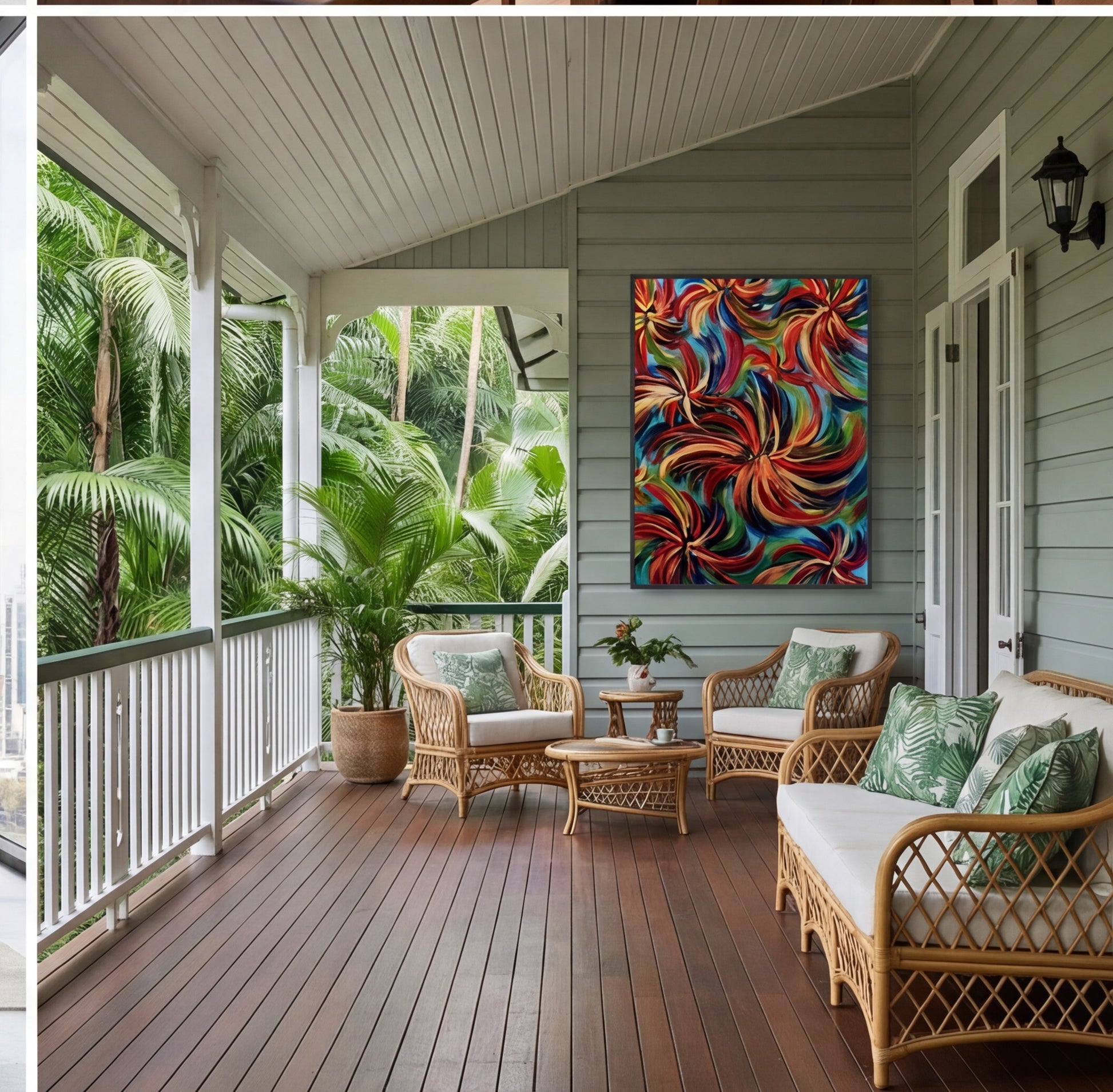 multi colour Australian abstract