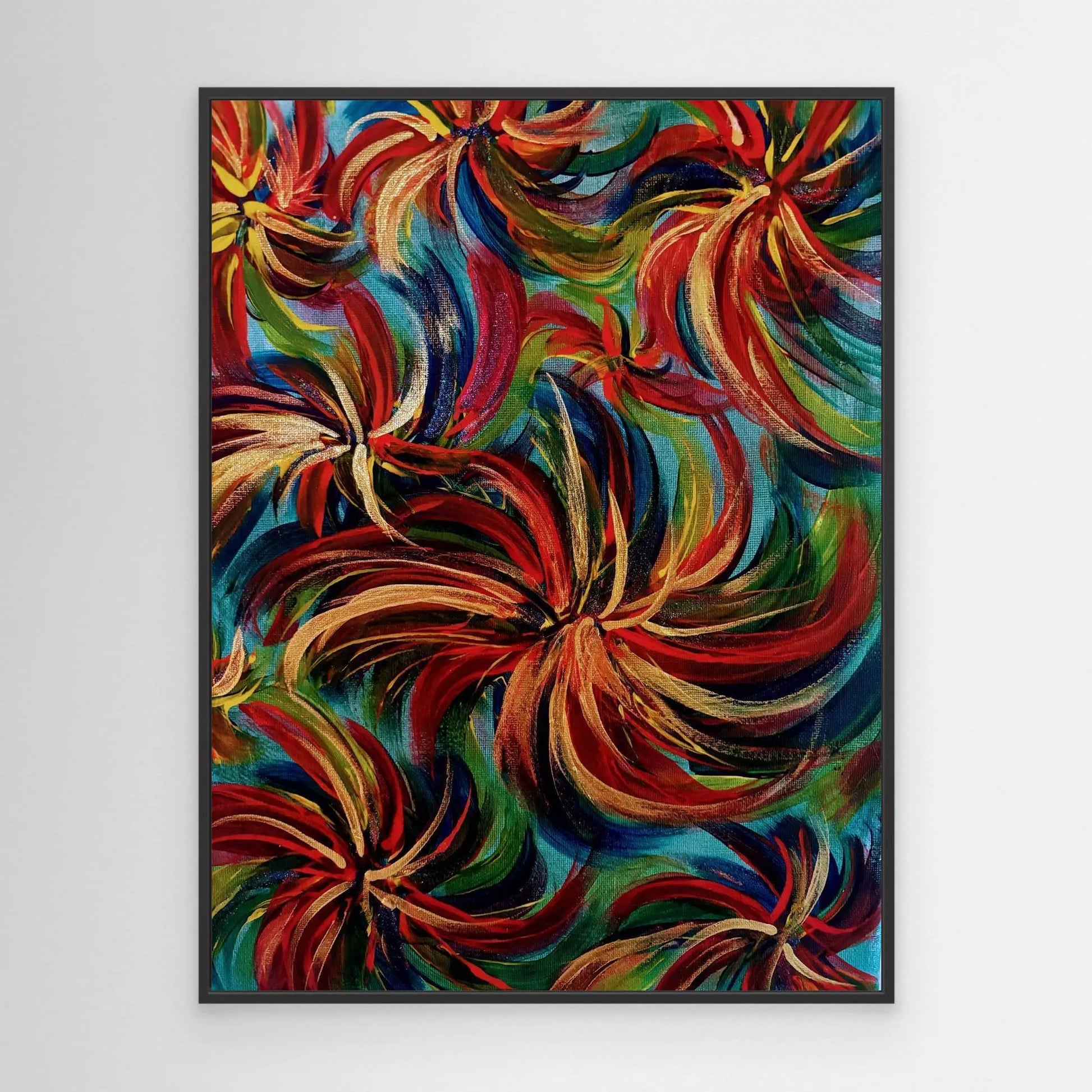 a multicolour abstract Australian painting