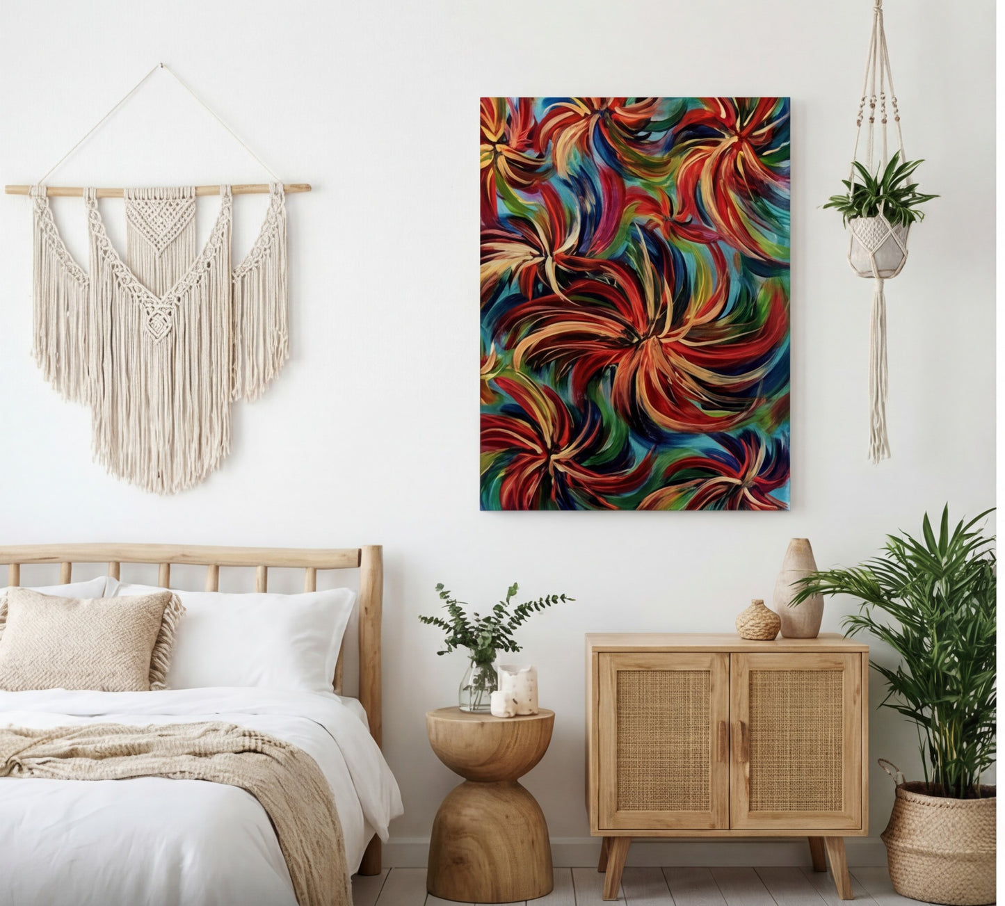 the Journey artwork in a bedroom