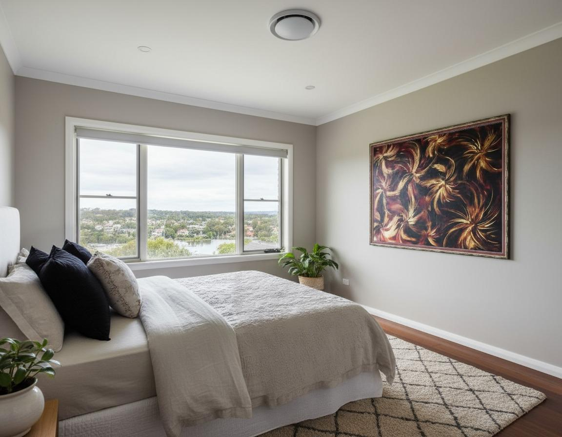 Wind in the waratah abbstratct australian native flora art